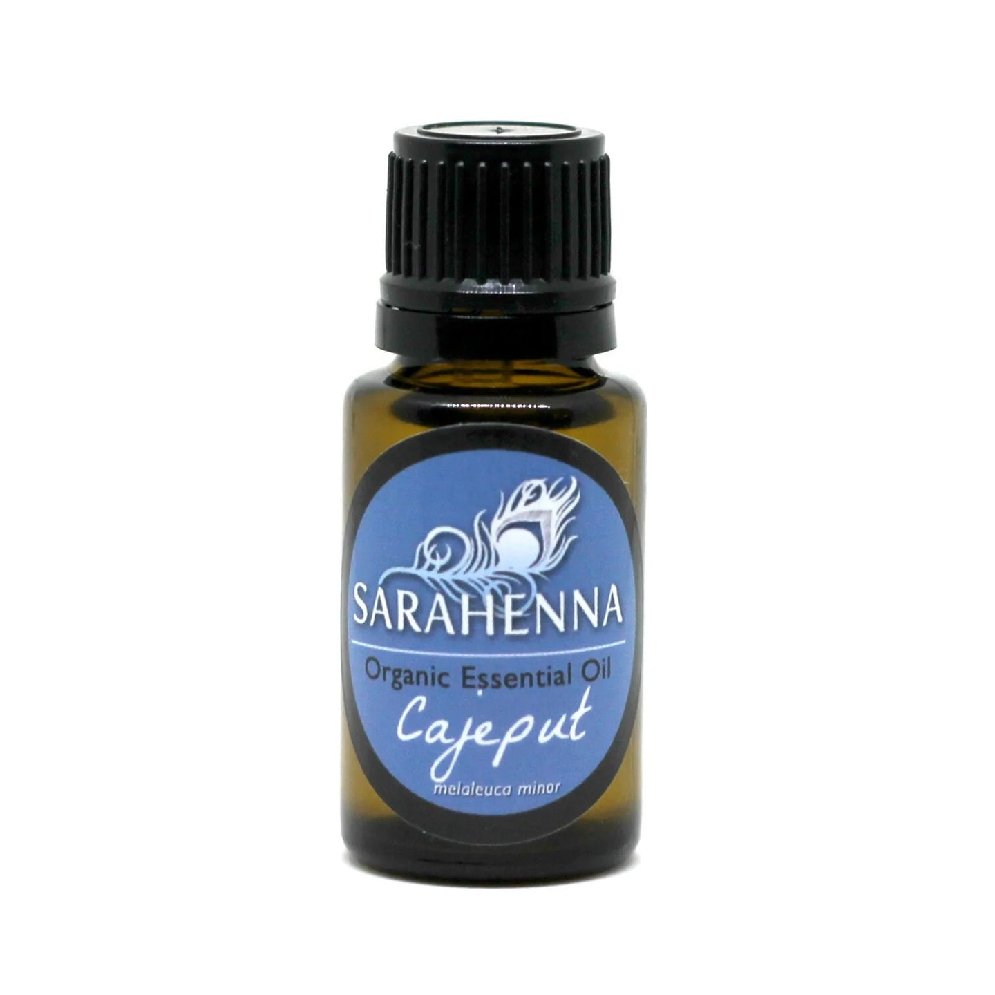A bottle of organic cajeput essential oil