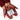 Henna stained hands holding a gift box