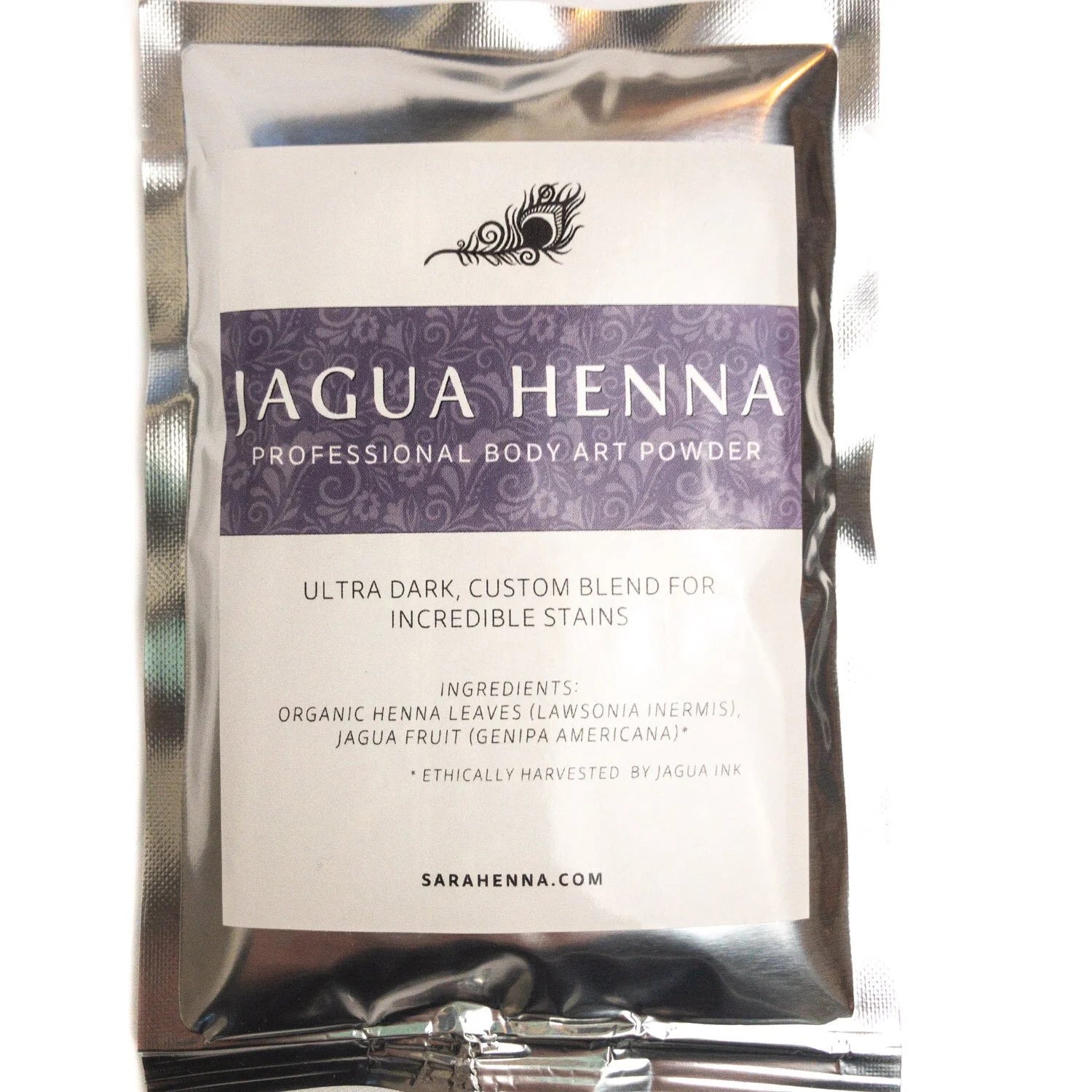 A bag of fresh jagua henna powder