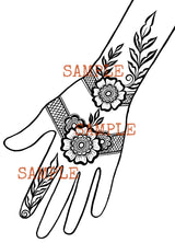Leaves henna design eBook