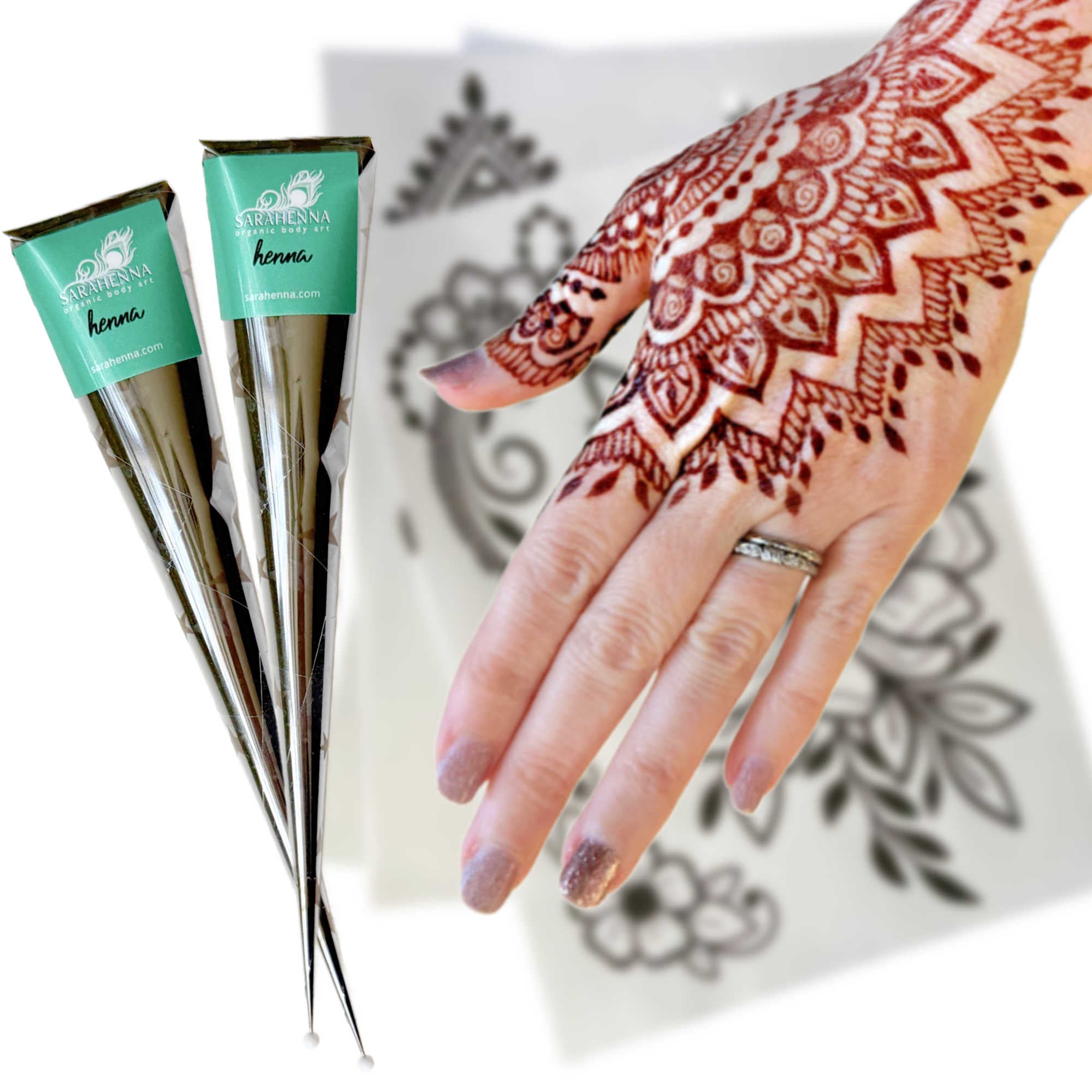 MEHNDI ヘナ 3本セット Vimal's Sehnaaz Instant Rubyo Henna Mehandi Cone From Vimal