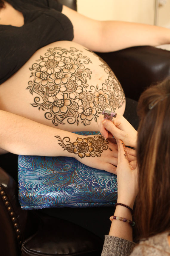 Lavender Henna Kit for Pregnancy, Organic