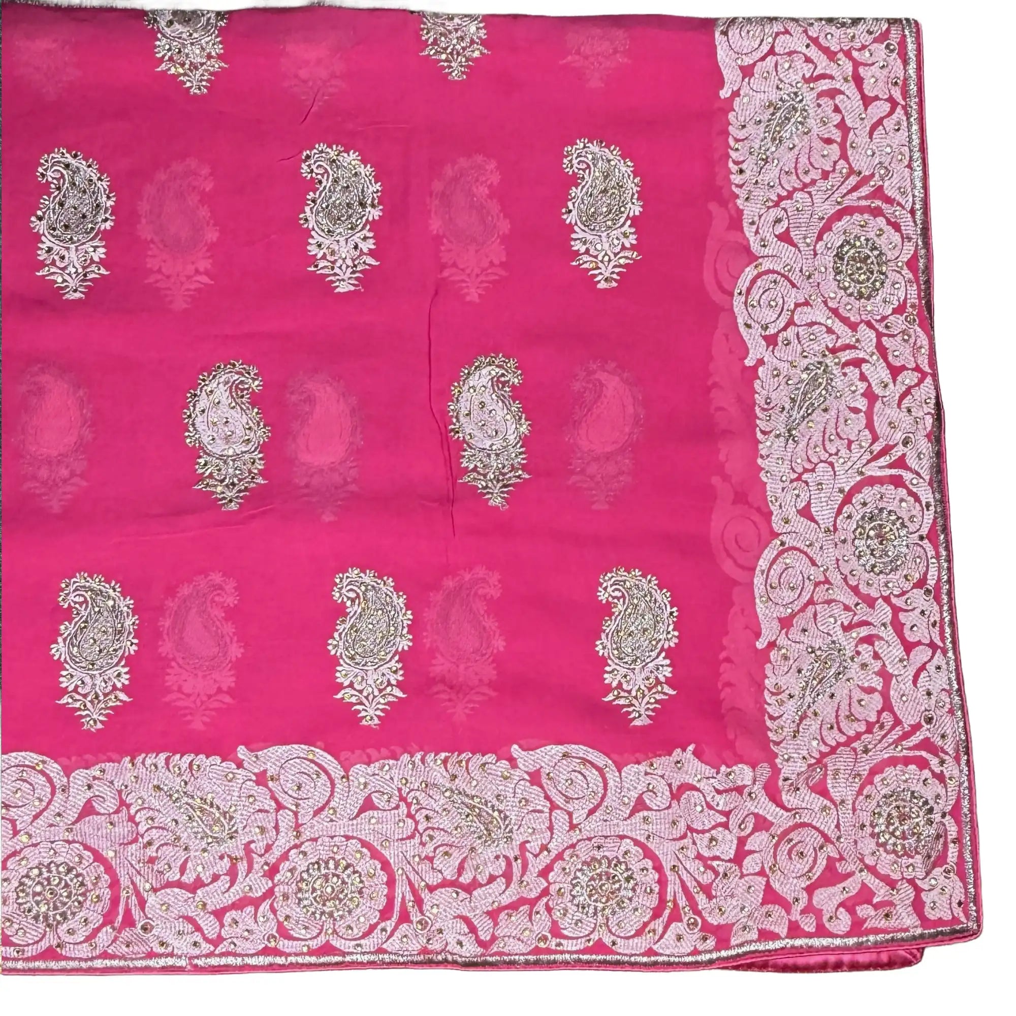 Vintage Dupatta: Deep Pink