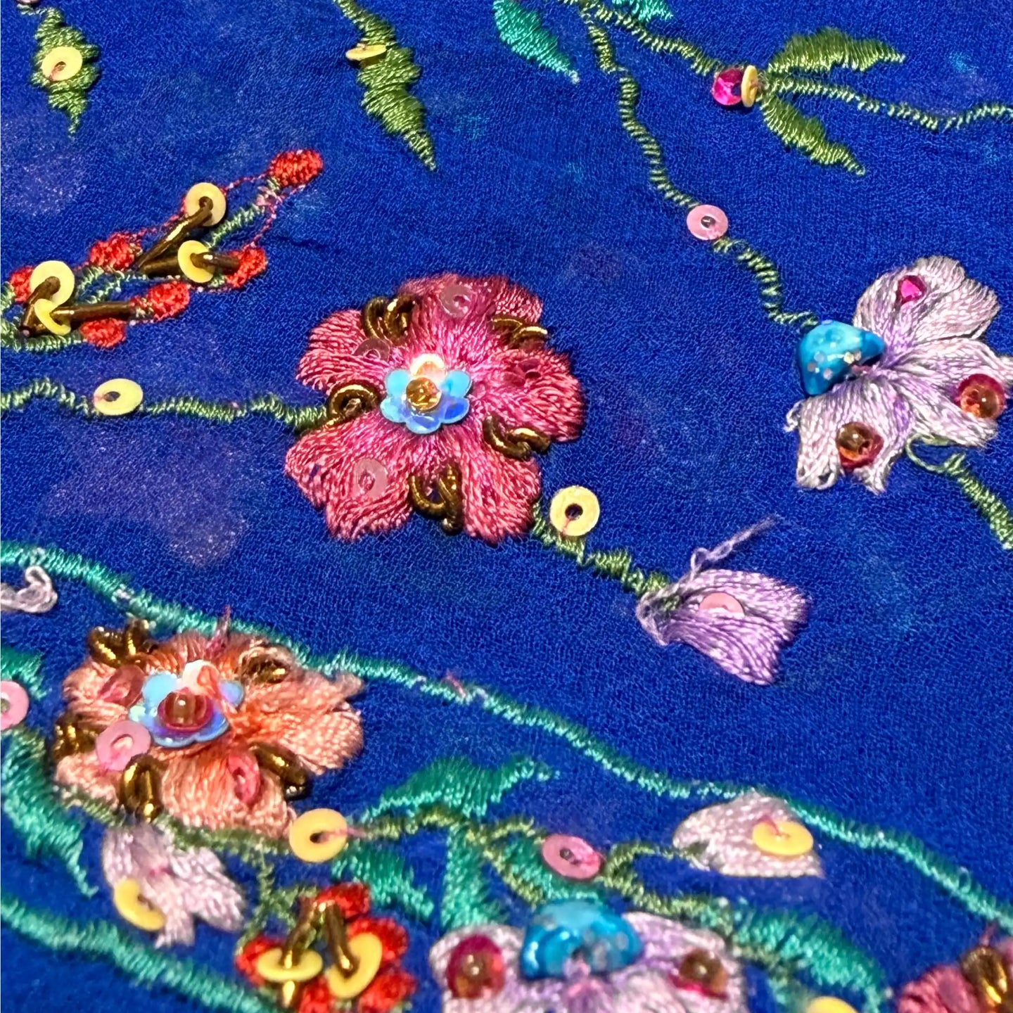 Vintage Dupatta: Indigo