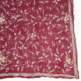 Vintage Dupatta: Maroon+Gold