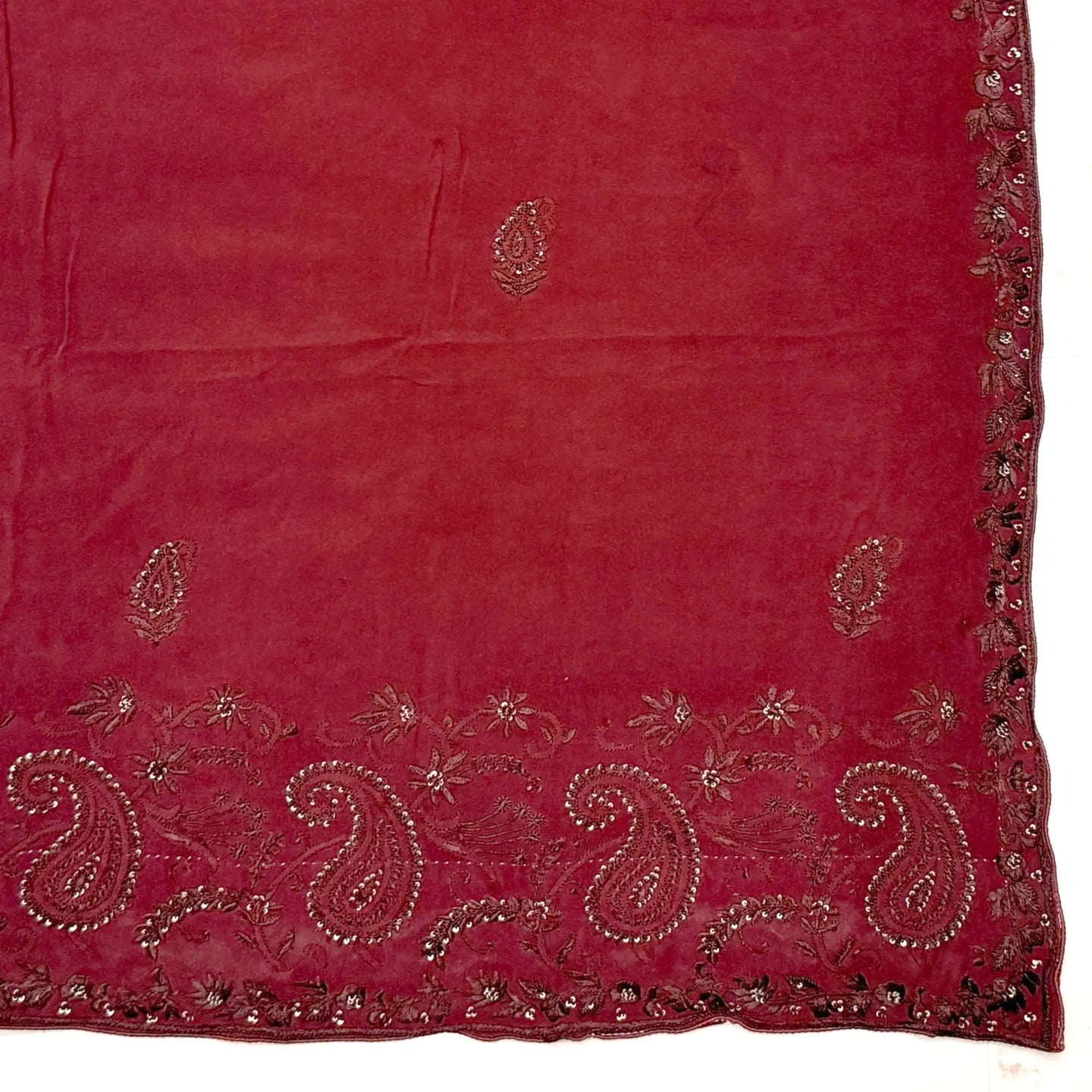 Vintage Dupatta: Maroon