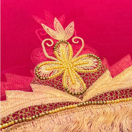 Vintage Dupatta: Pink+Gold #1