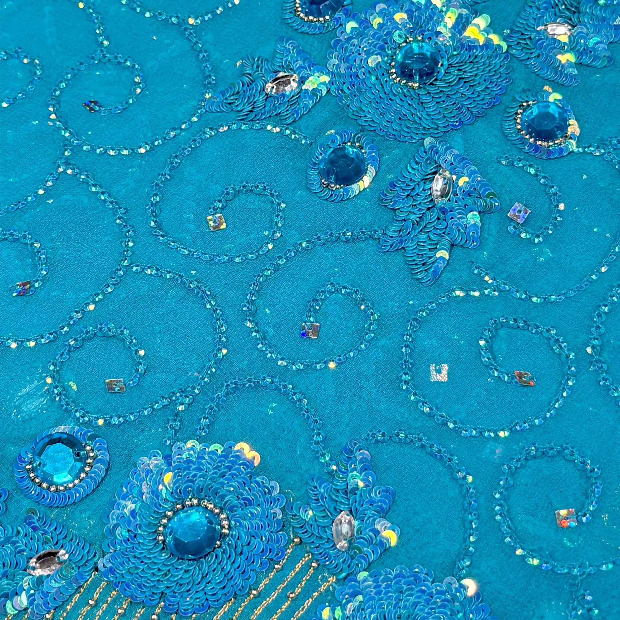 Vintage Dupatta: Turquoise