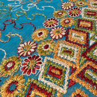 Vintage Dupatta: Turquoise+Multi