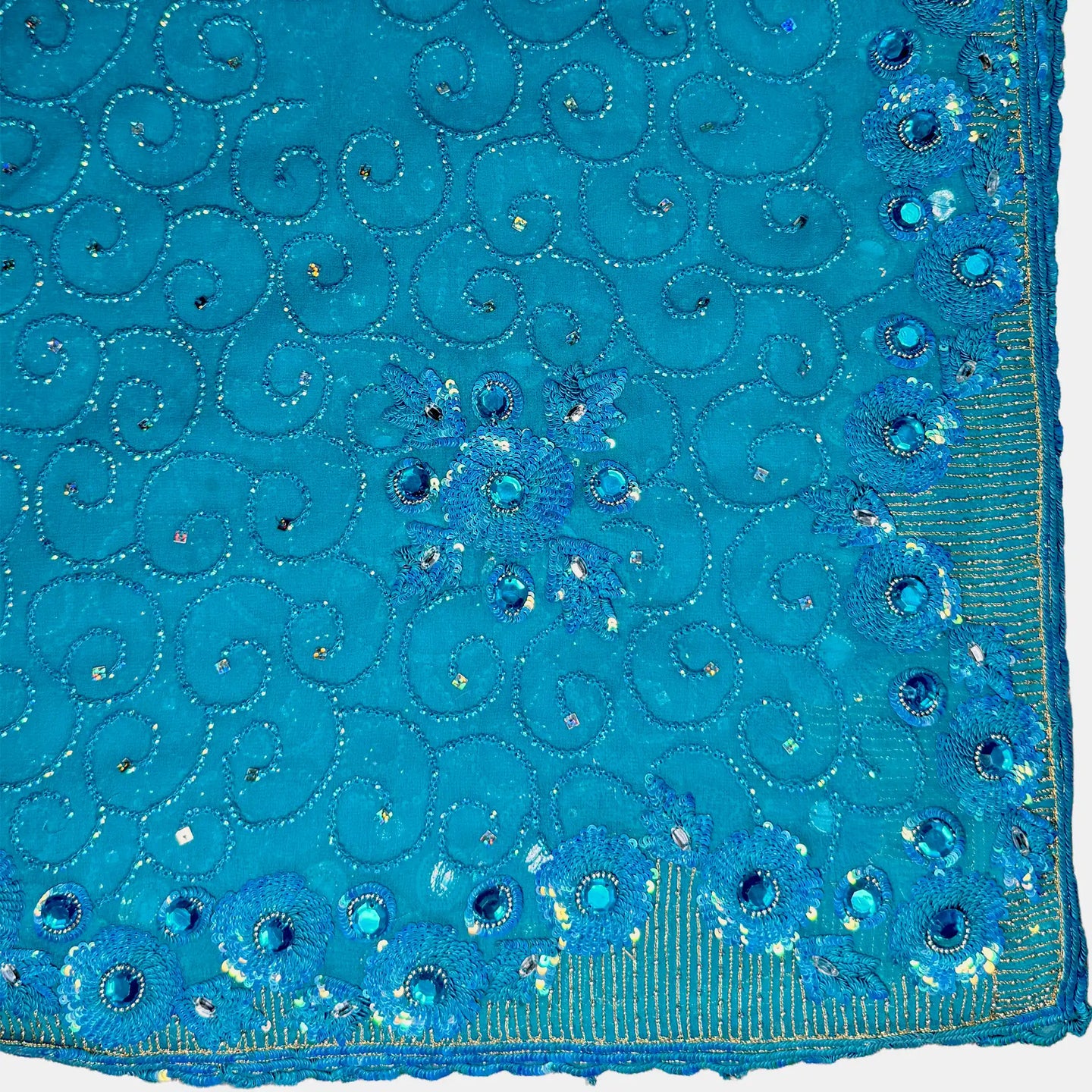 Vintage Dupatta: Turquoise