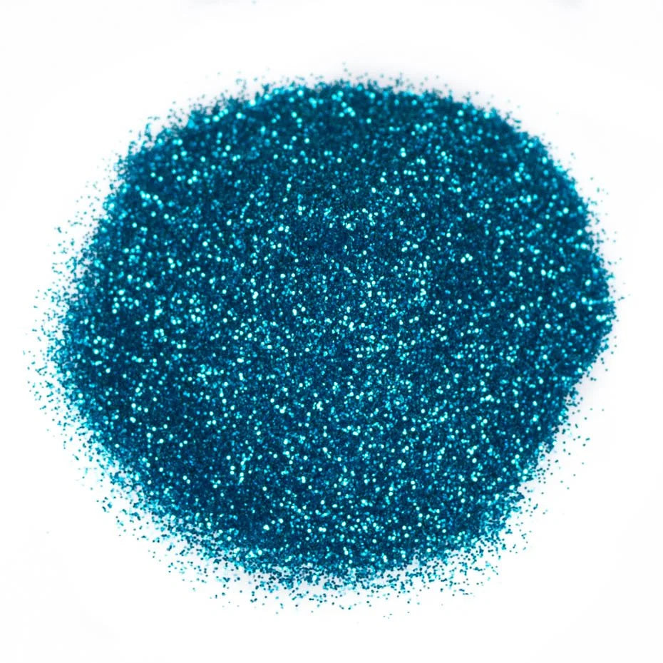 Bright turquoise blue  cosmetic glitter
