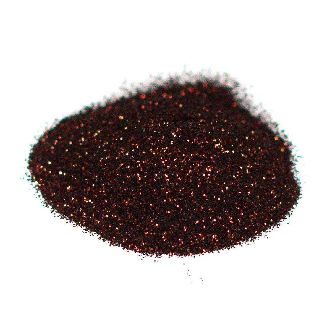 Dark reddish brown cosmetic glitter