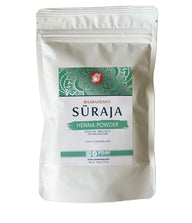 A bag of organic henna powder