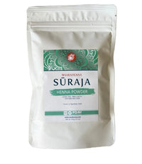 A bag of organic henna powder
