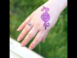 how to apply glitter to henna