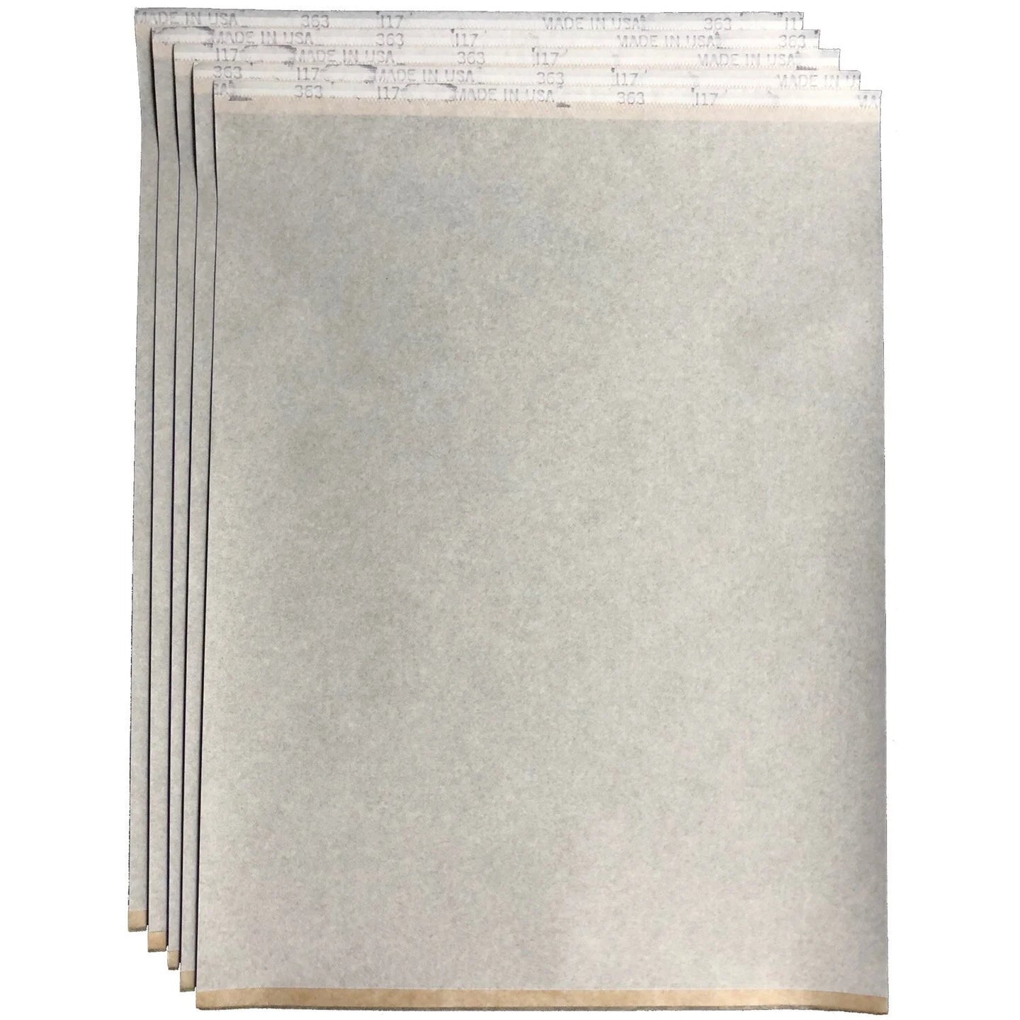 Five sheets of stencil paper