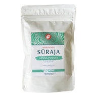 Suraja Henna Powder packaged in a white bag
